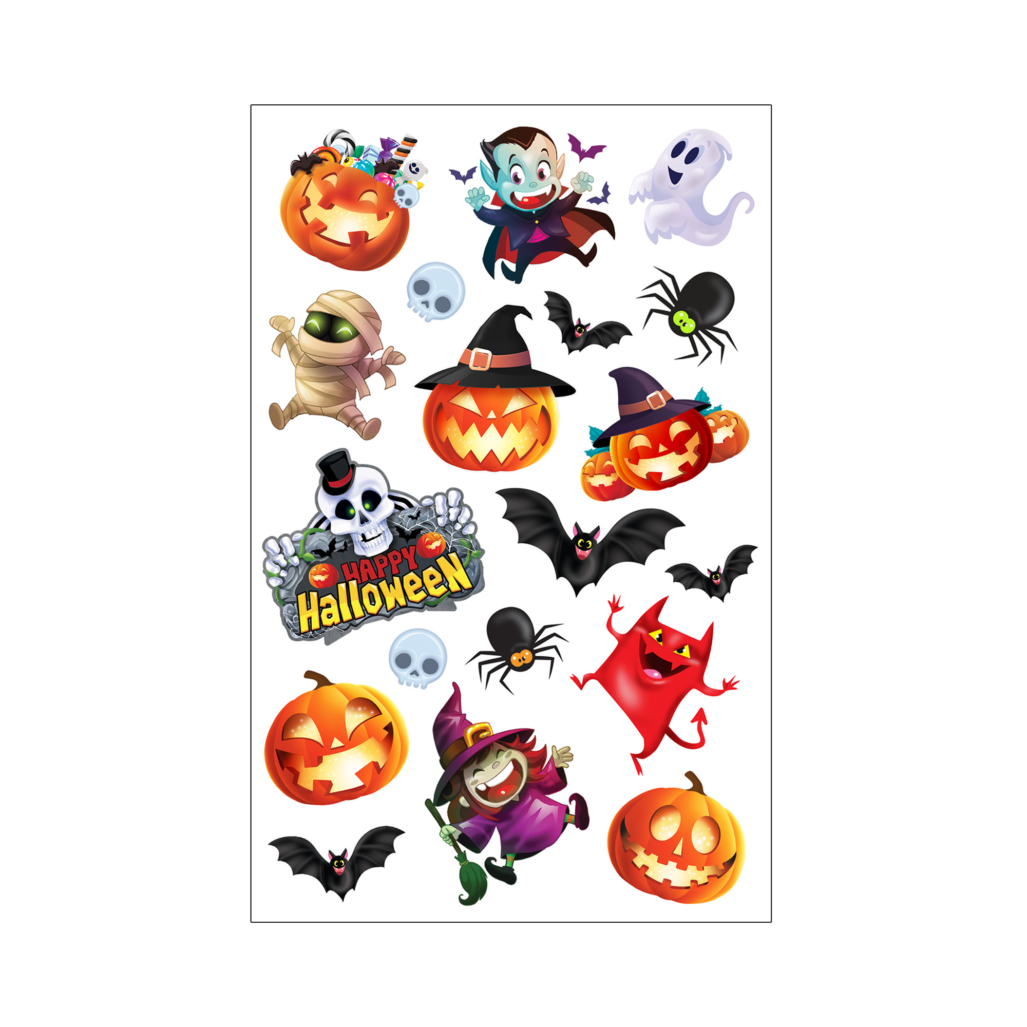 Tetování Veselý Halloween 19 ks Albi