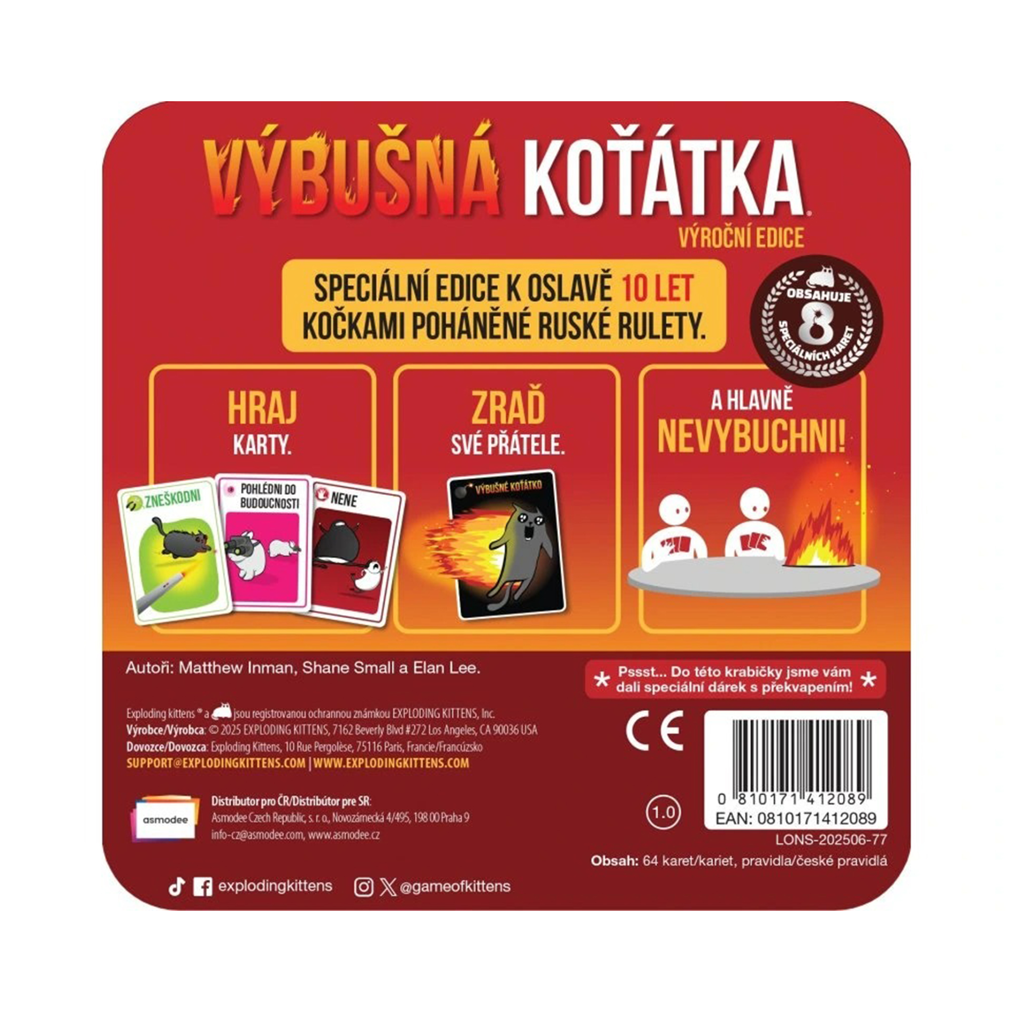 Výbušná koťátka: Výroční edice Asmodee Blackfire - Obrázek 3