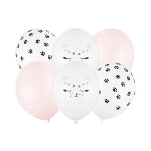 Balónky latexové Kočky 6 ks Albi