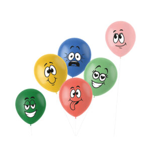 Balónky latexové Smajlíci barevné 6 ks Albi