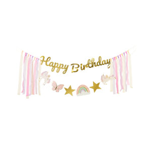 Banner Happy Birthday jednorožci Albi