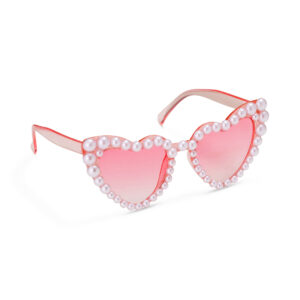 Brýle Srdce růžové s perlami Albi