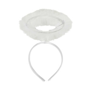 Čelenka andělská svatozář bílá Albi