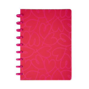 Červený kroužkový blok - Srdíčka Albi