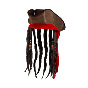 Klobouk pirát s dredy Albi