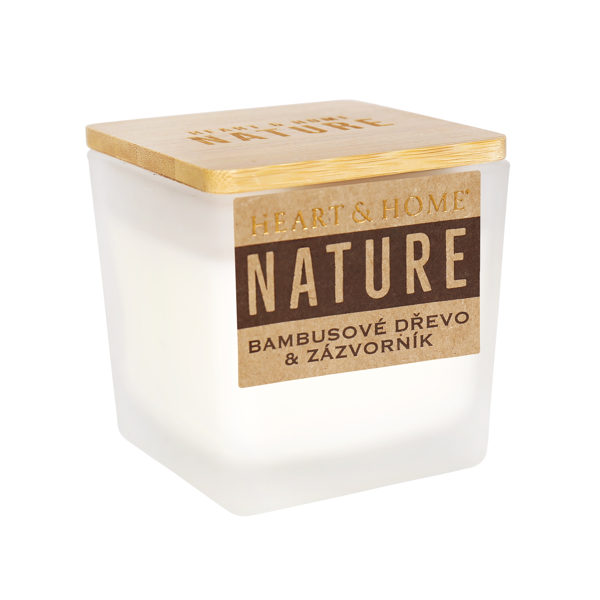 Malá svíčka - Bambusové dřevo a zázvorník Albi