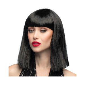 Paruka Mikádo dlouhé černé Albi