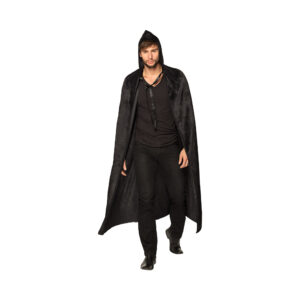 Plášť černý s kapucí 165 cm Albi