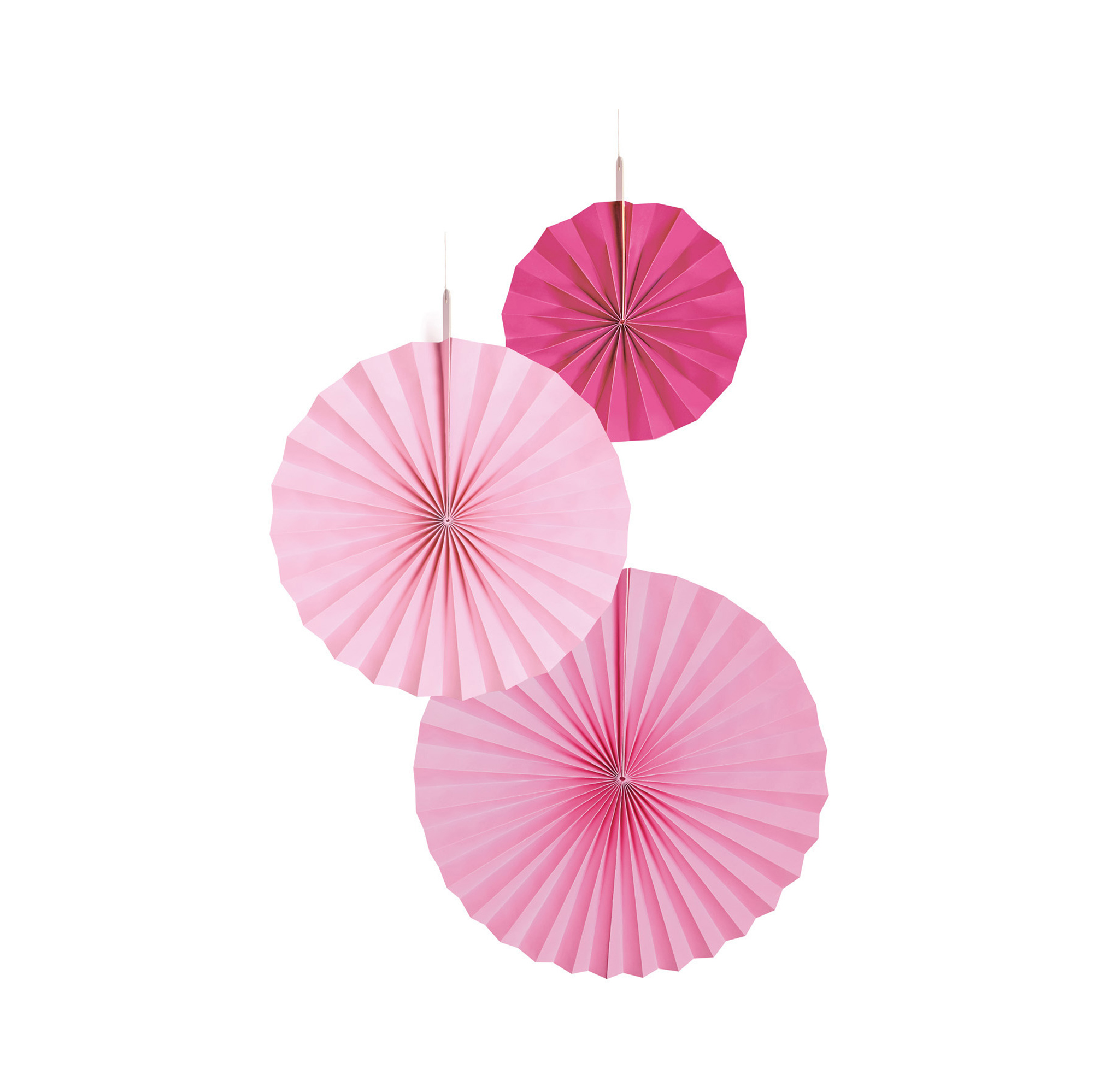 Rozety růžové 3 ks Albi