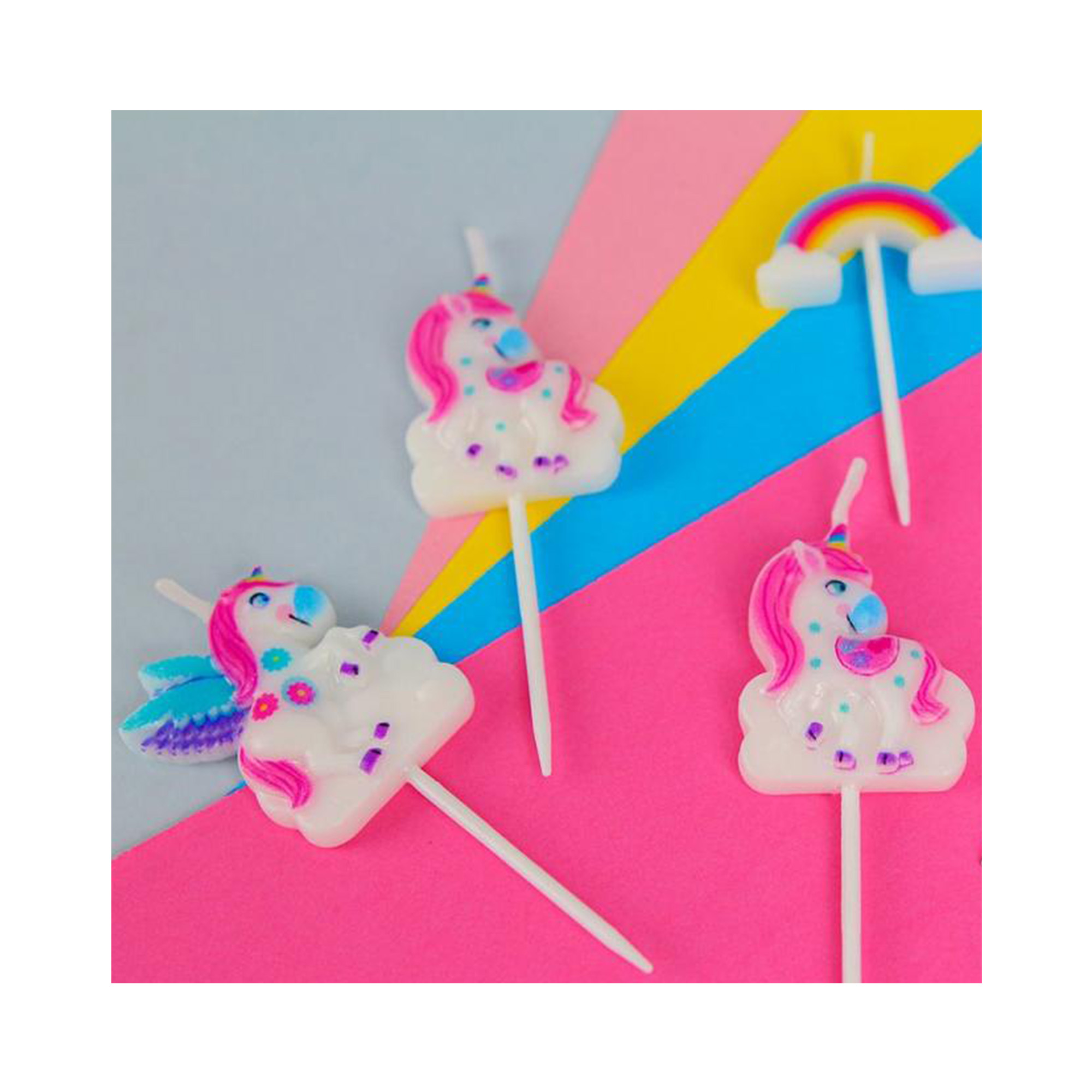 Sada dortových svíček Jednorožci 5 ks Albi - Obrázek 2