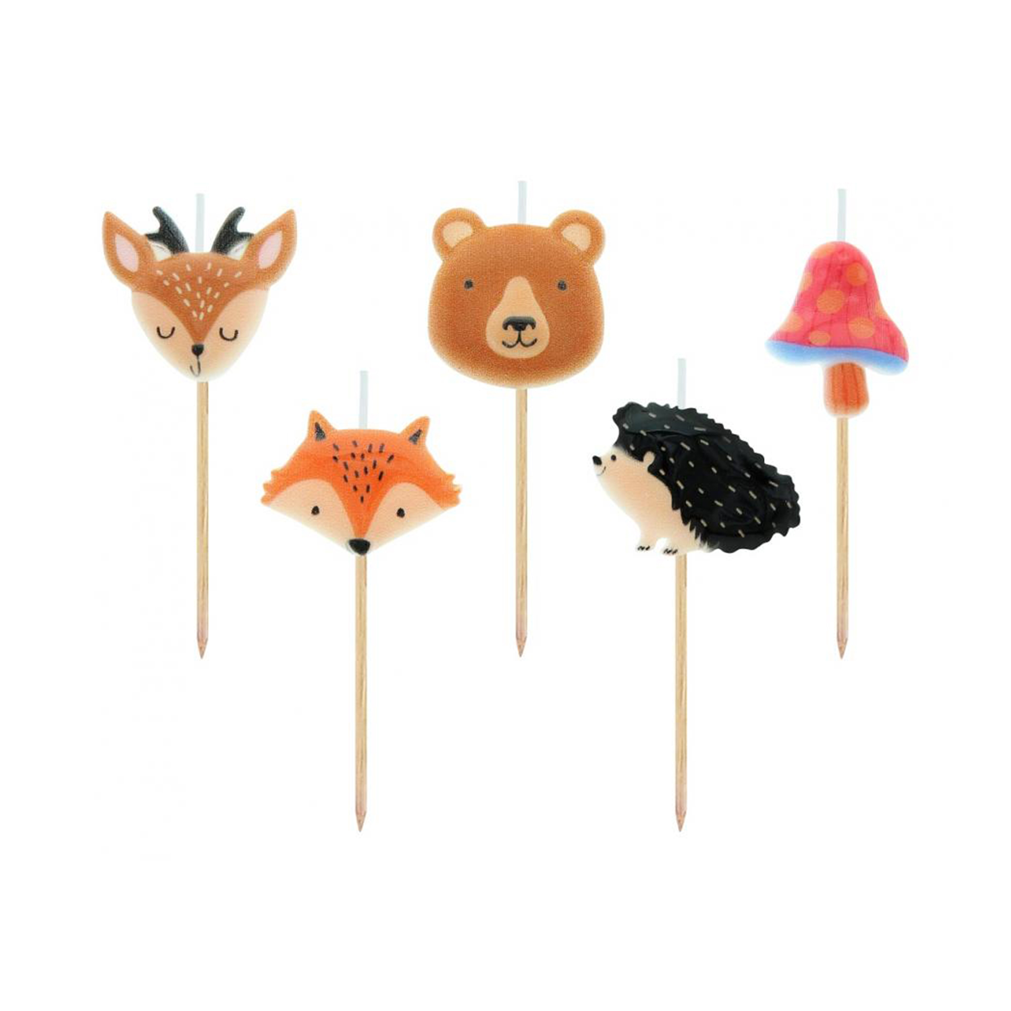 Sada dortových svíček - Lesní zvířátka Albi