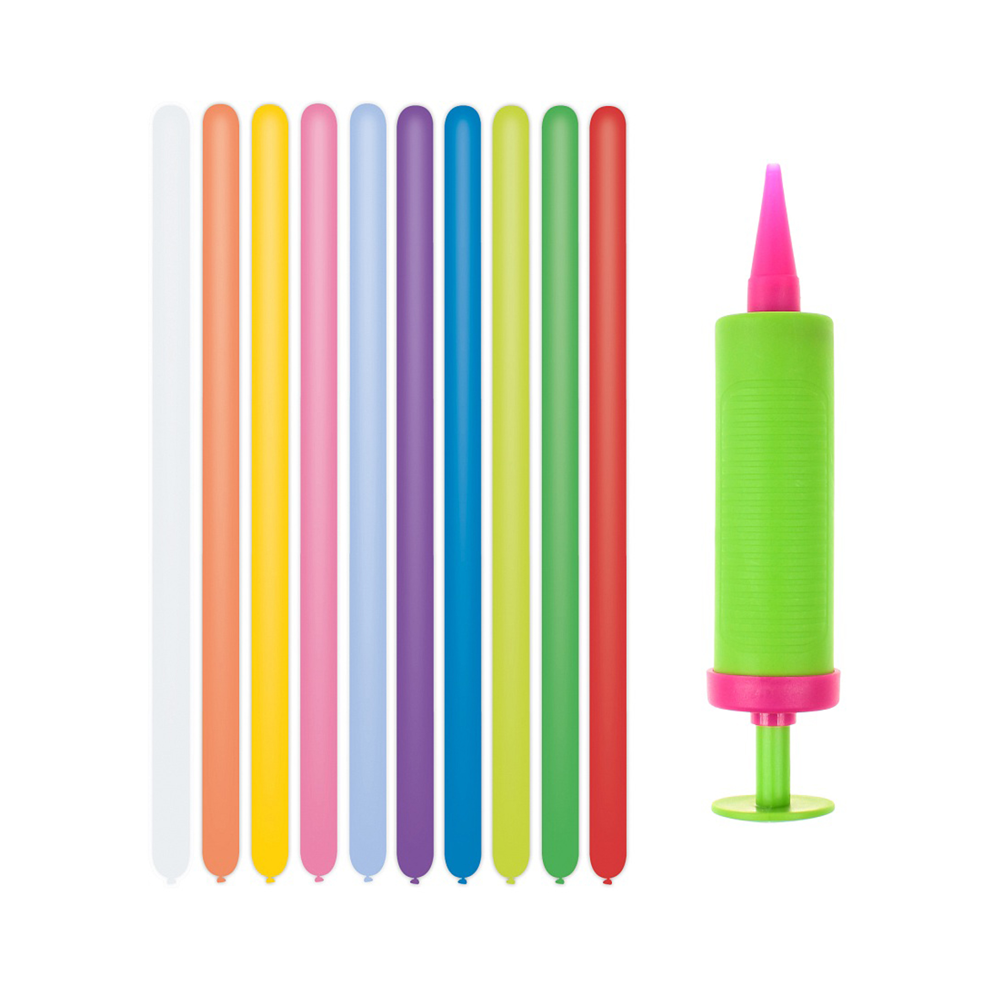 Set Balónky latexové modelovací s pumpou barevné 20 ks Albi