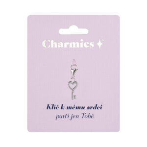 Stříbrný přívěsek klíče - K mému srdci Albi