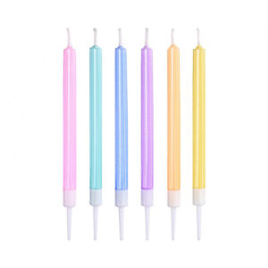 Svíčky dortové pastelové 6 ks Albi