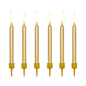 Svíčky dortové zlaté 6 ks Albi