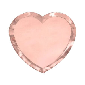 Talíře Srdce rose gold 6 ks Albi