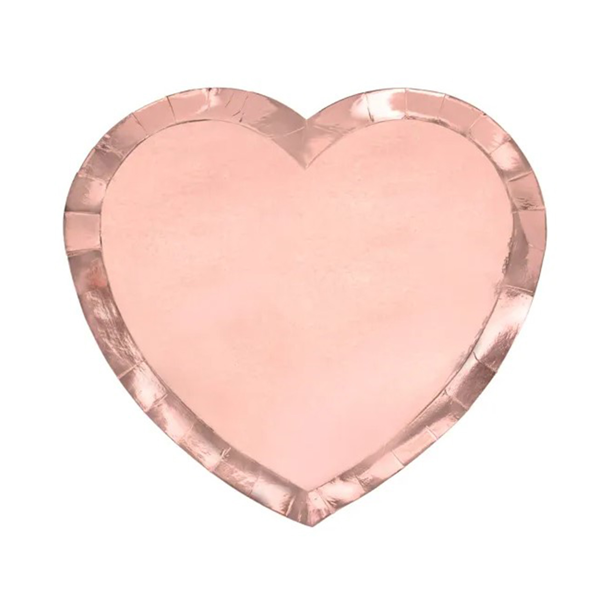 Talíře Srdce rose gold 6 ks Albi