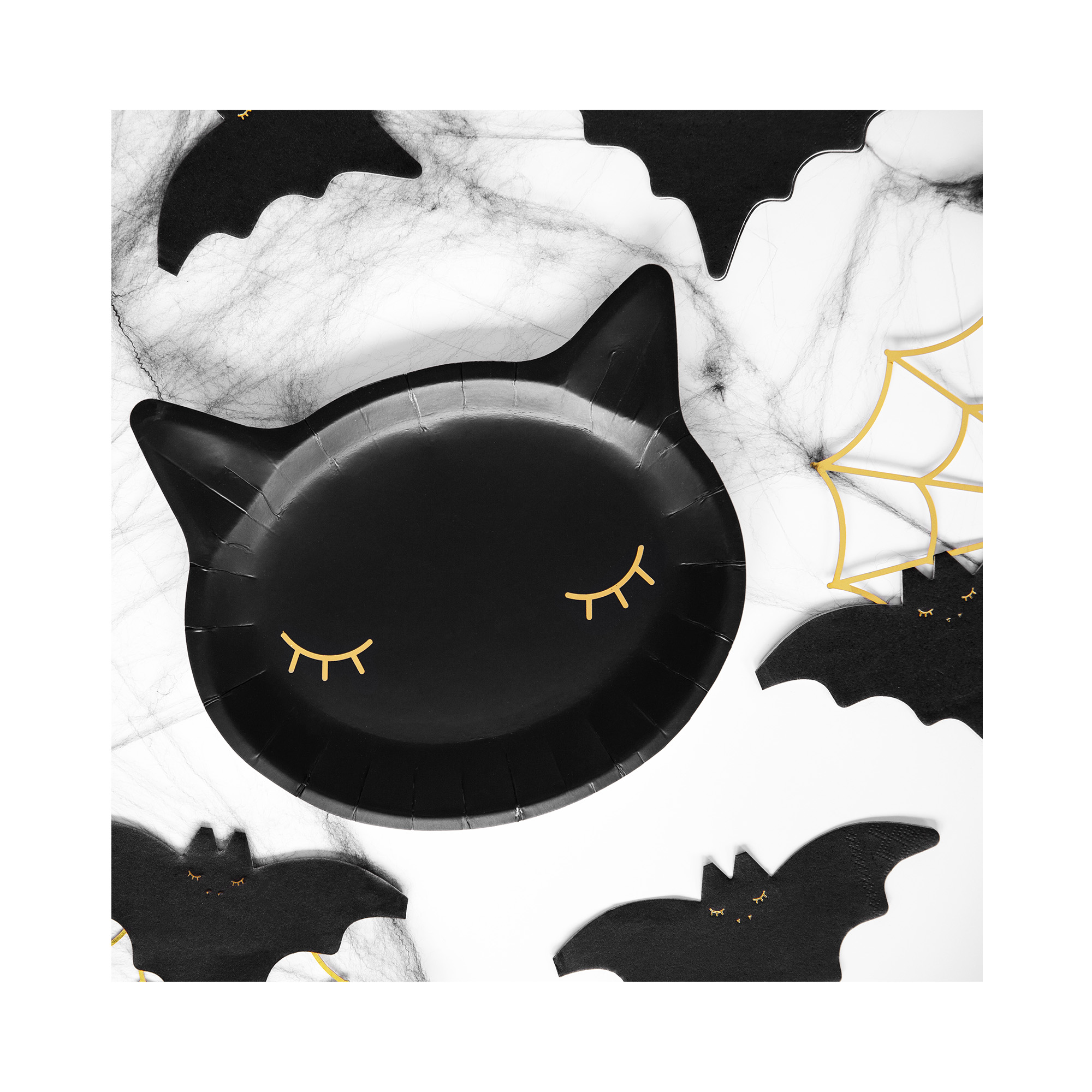 Talíře černá kočka hlava 6 ks Albi - Obrázek 2