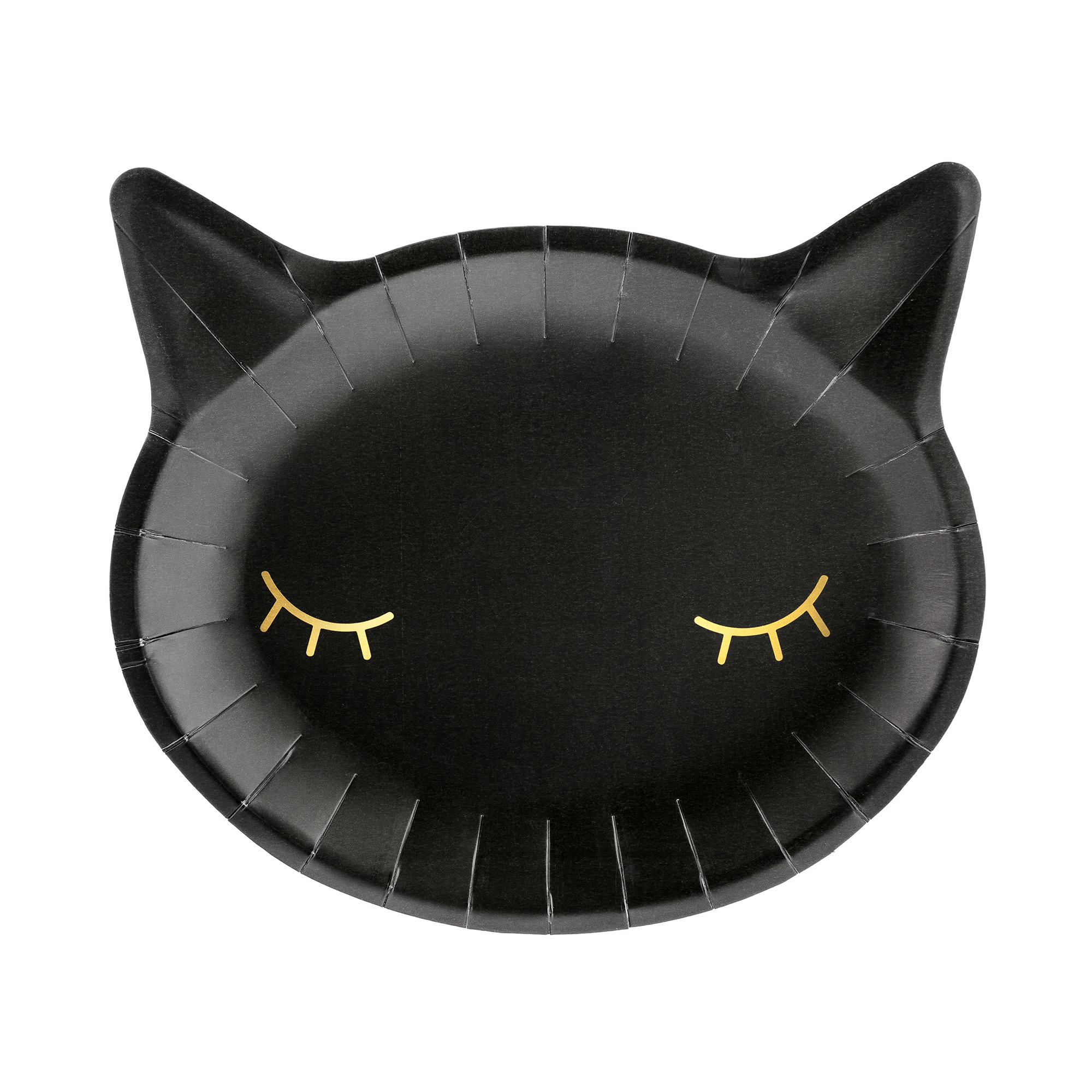 Talíře černá kočka hlava 6 ks Albi