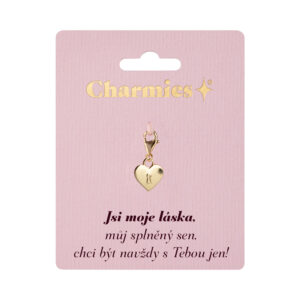 Zlatý přívěsek srdce - Láska Albi