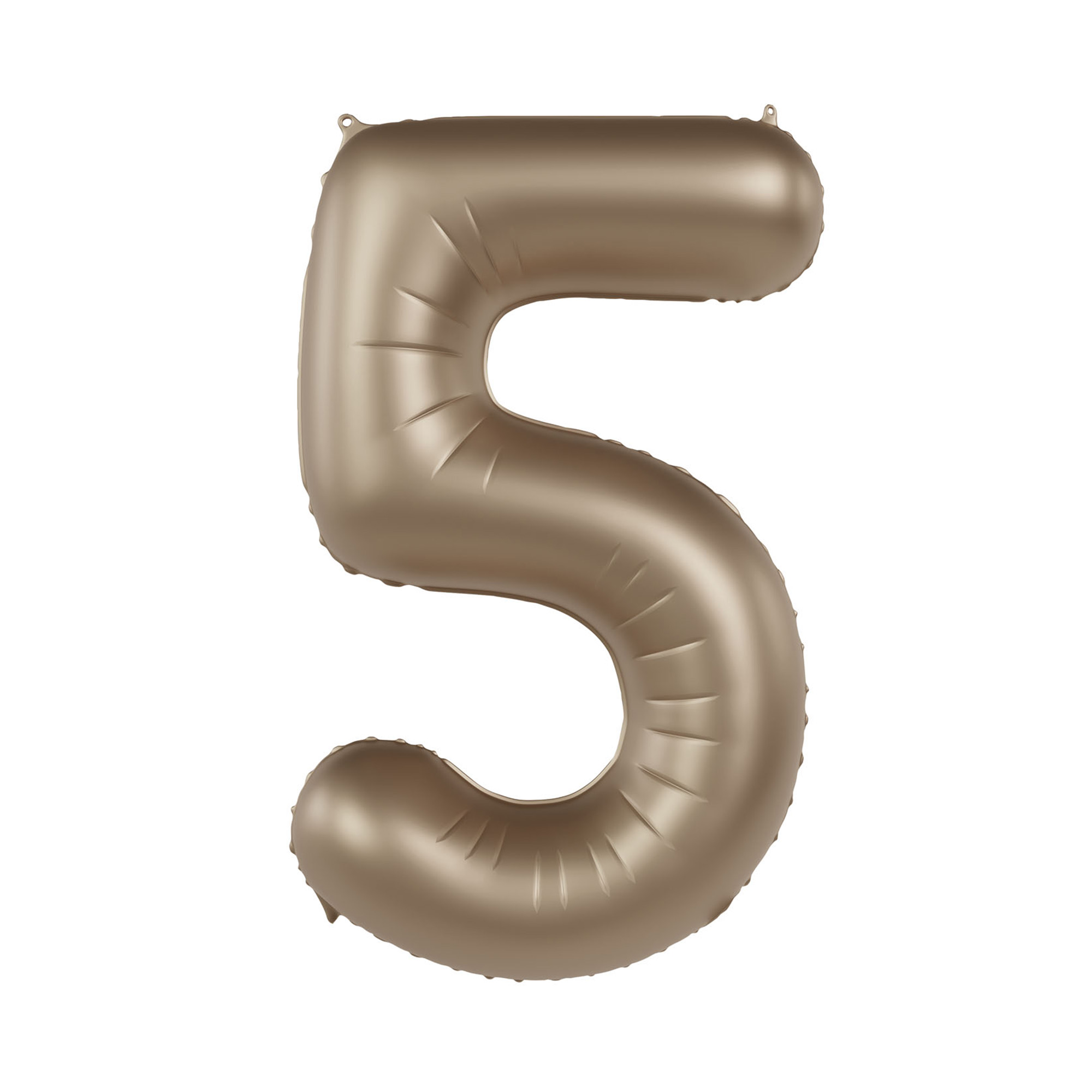 Balónek fóliový 86 cm zlatý matný číslo 5 Albi