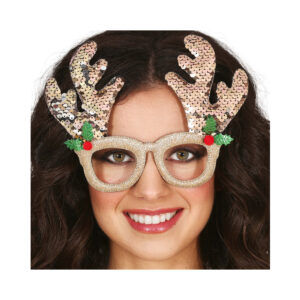 Brýle sobí parohy zlaté Albi