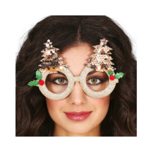 Brýle vánoční stromky zlaté Albi