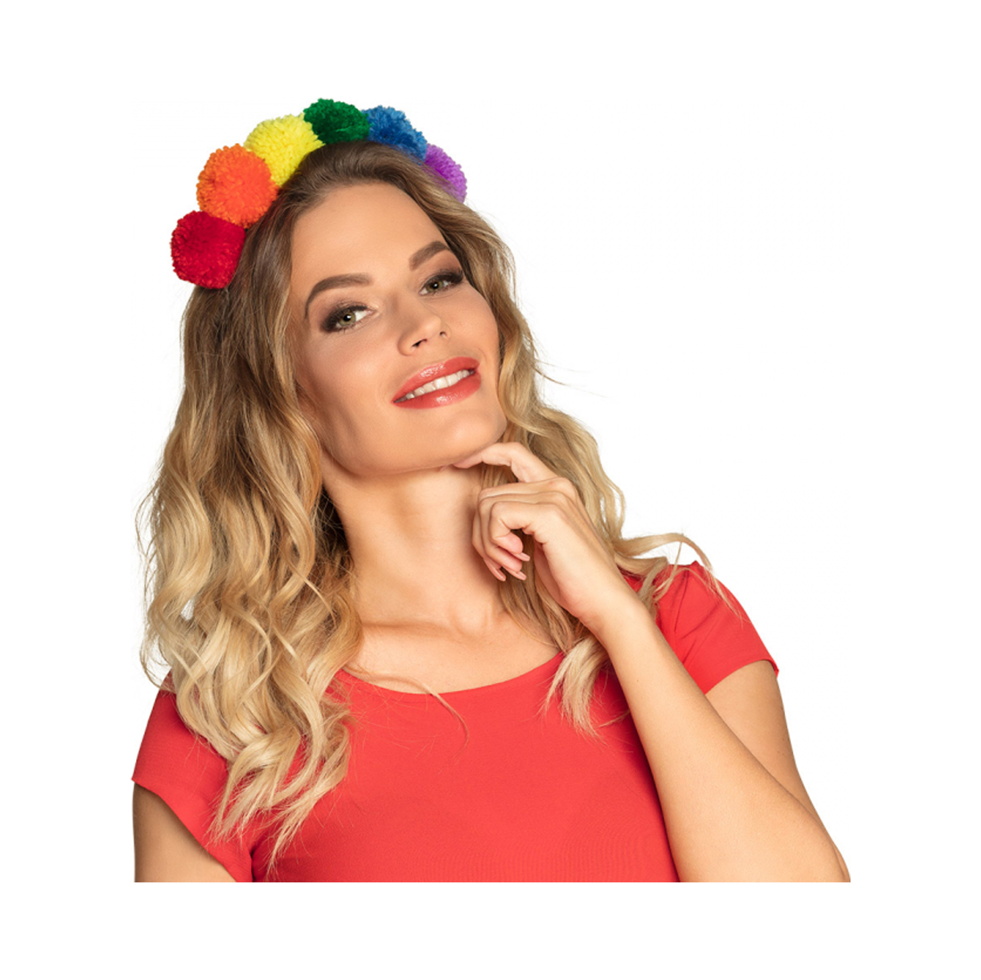 Čelenka s bambulkami Albi