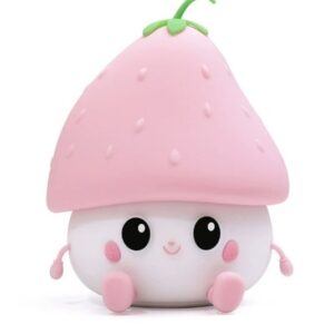 Dětská silikonová lampička - Růžová jahoda Albi