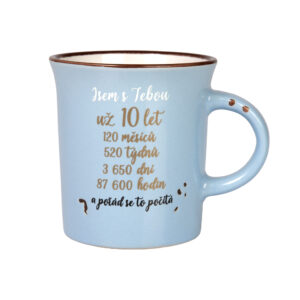Keramický plecháček - Jsem s Tebou už 10 let Albi
