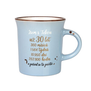 Keramický plecháček - Jsem s Tebou už 30 let Albi