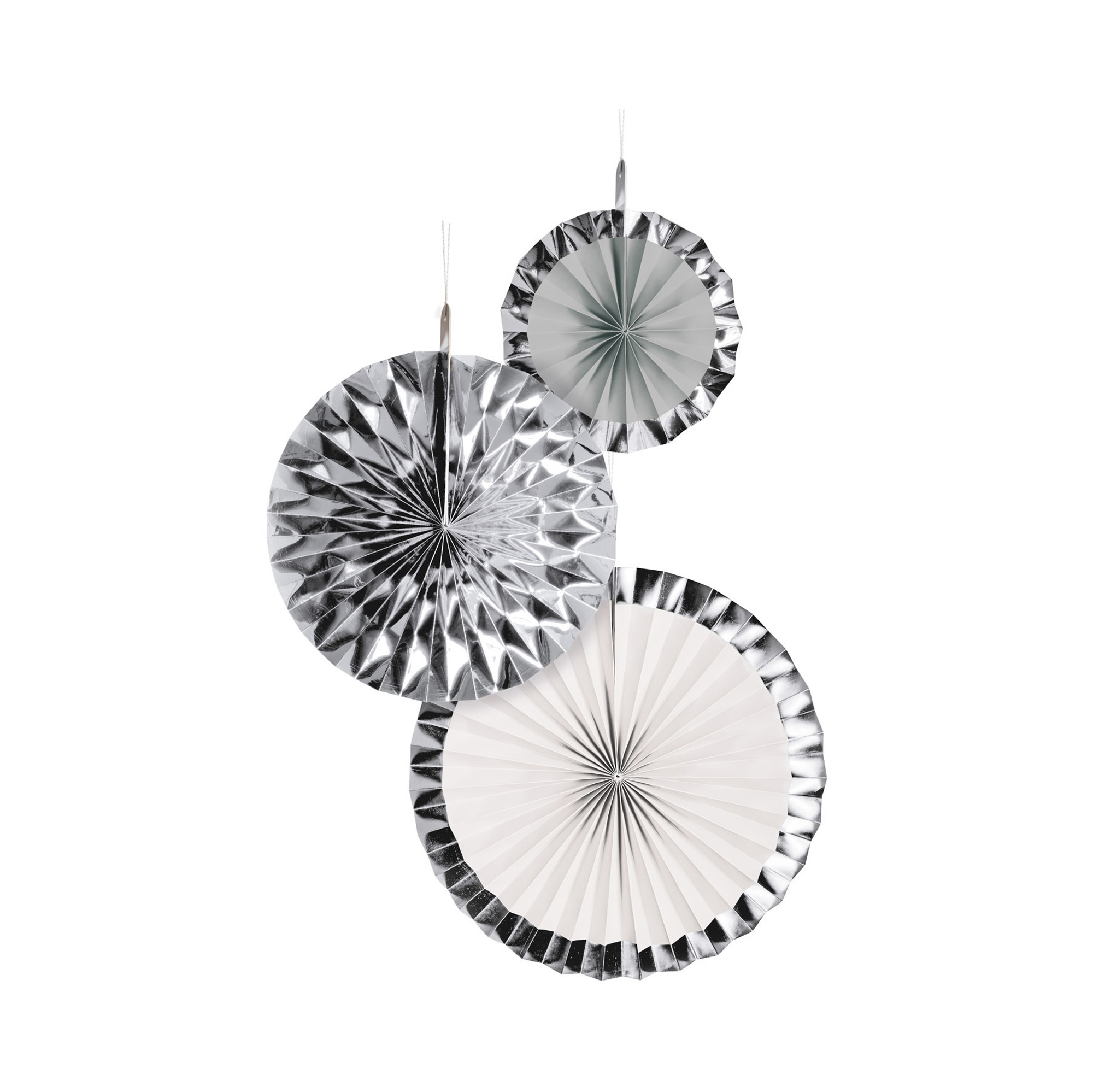 Rozety stříbrné 3 ks Albi