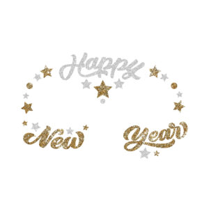 Samolepky na obličej Happy New Year Albi