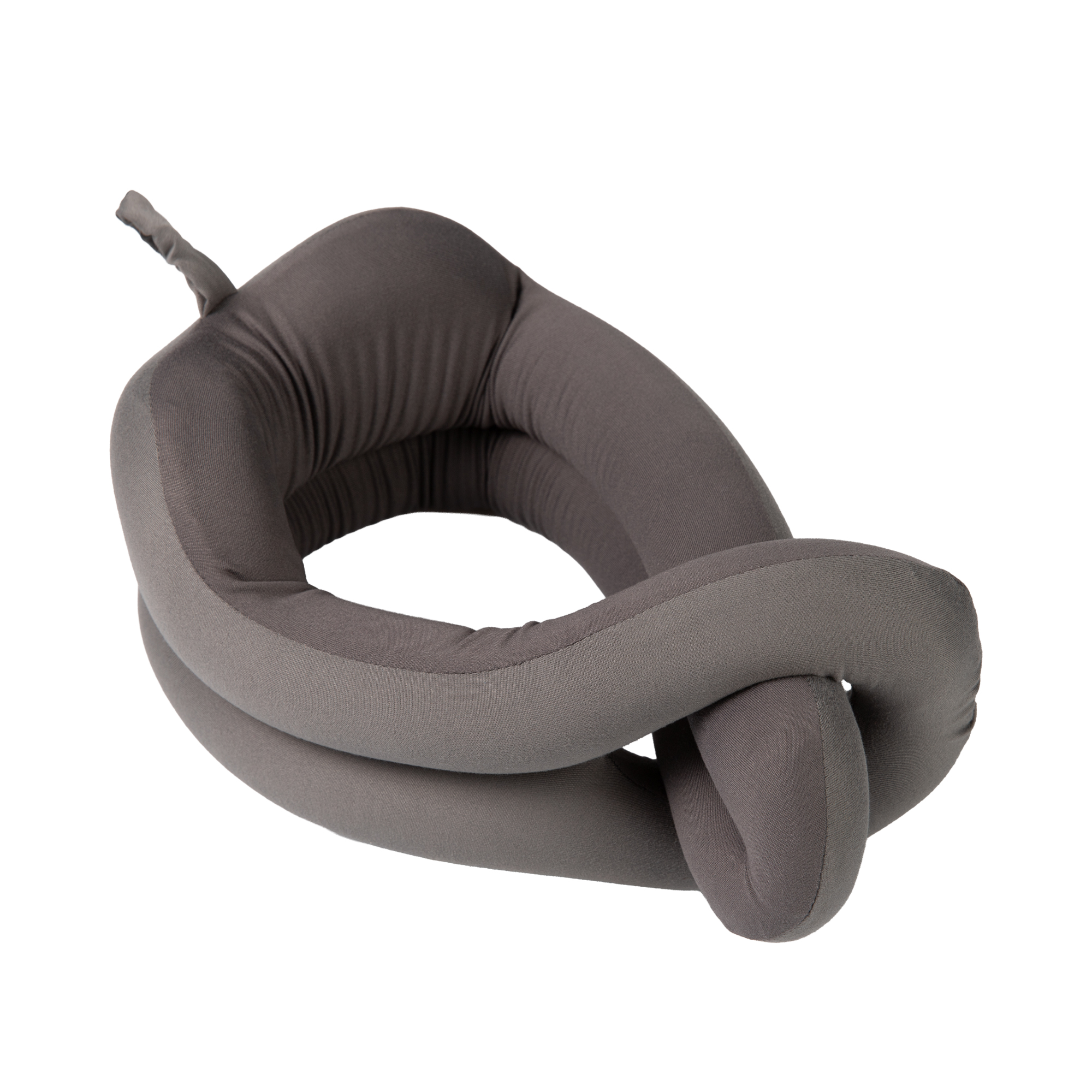 Šedý cestovní polštář s provlékáním Albi