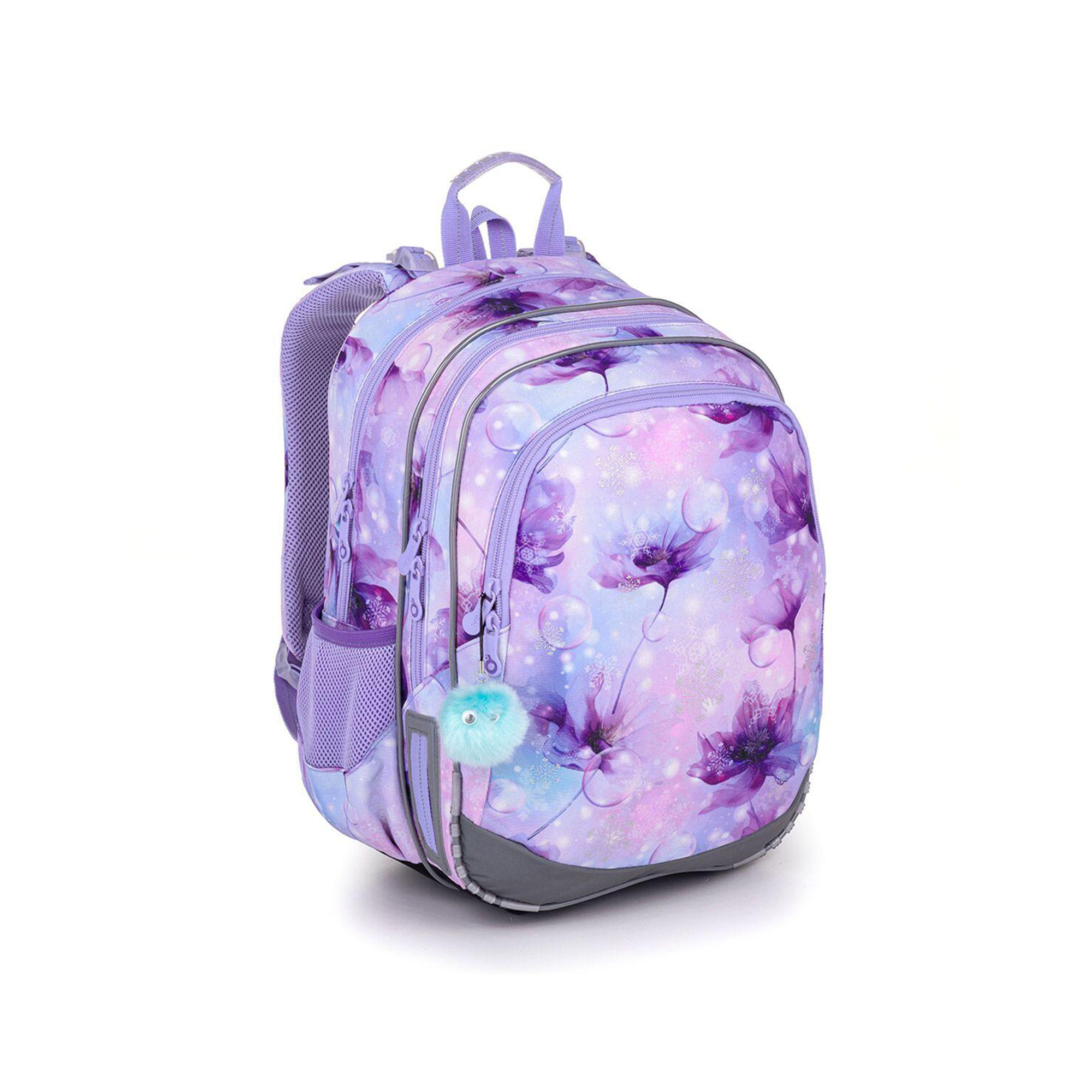 Školní batoh ELLY - Fialové květiny Topgal