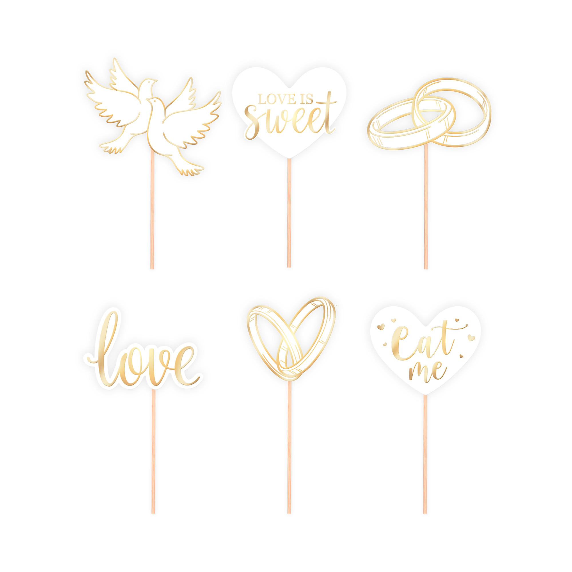 Zápich Svatba 12 ks Albi