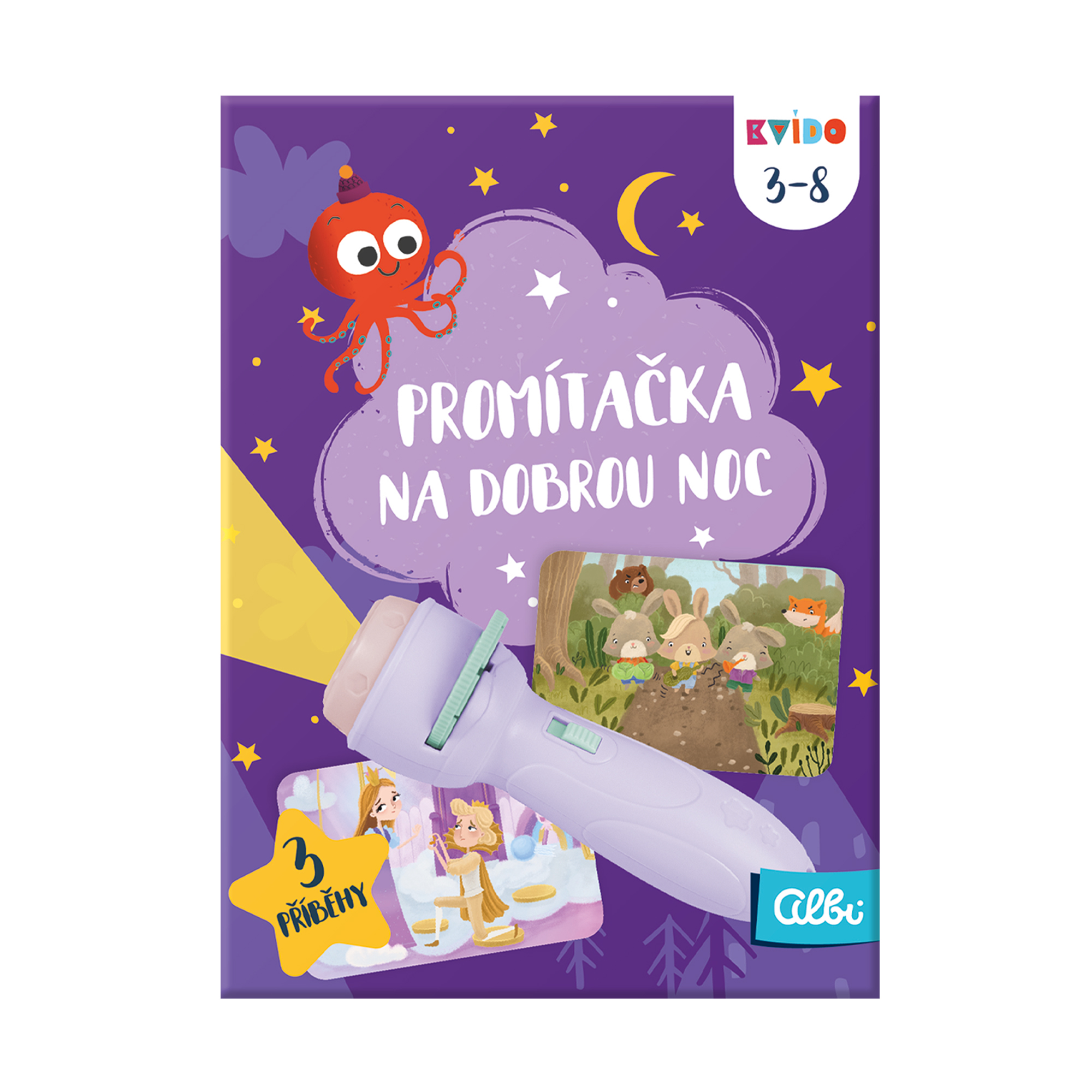Fialová promítačka na dobrou noc - Kvído Albi - Obrázek 2