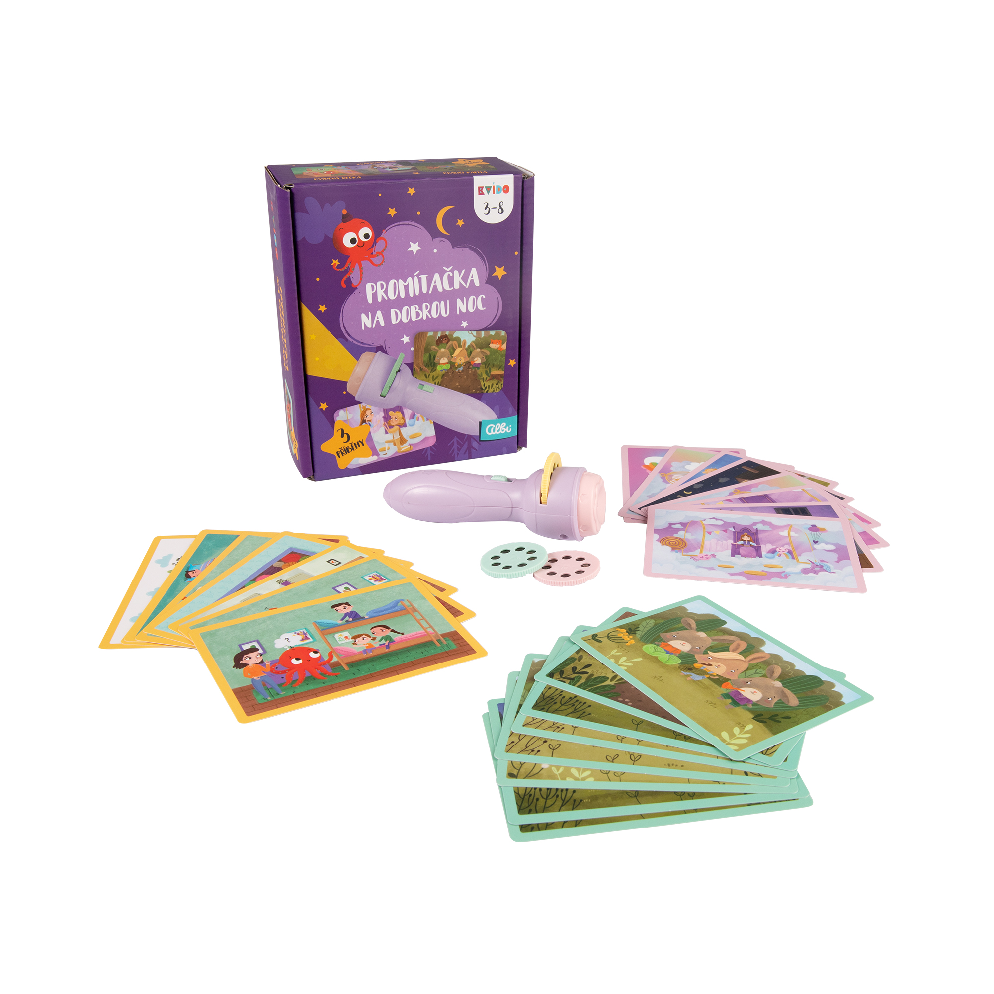 Fialová promítačka na dobrou noc - Kvído Albi - Obrázek 3
