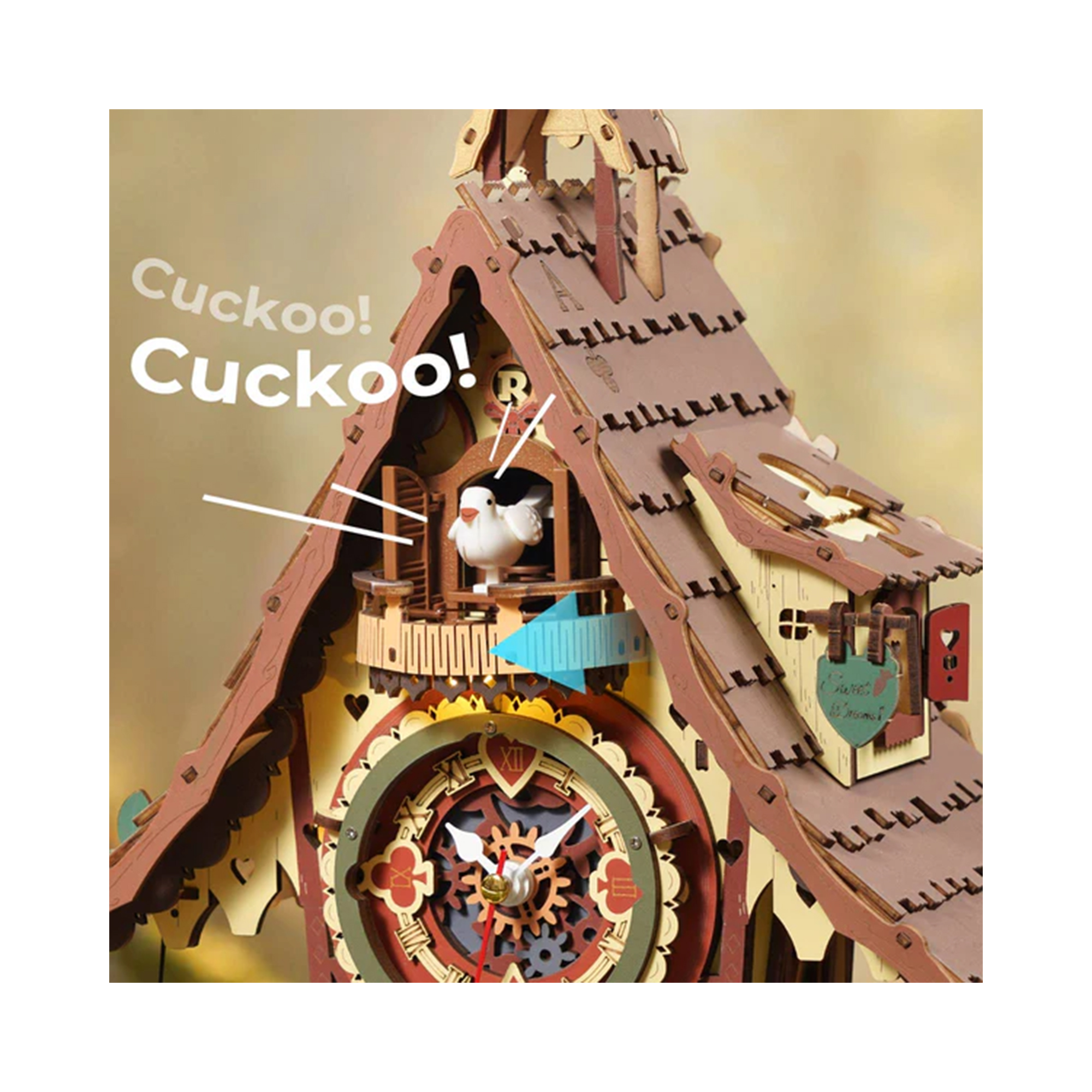 Kukačkové hodiny - Chaloupka Robotime - Obrázek 3