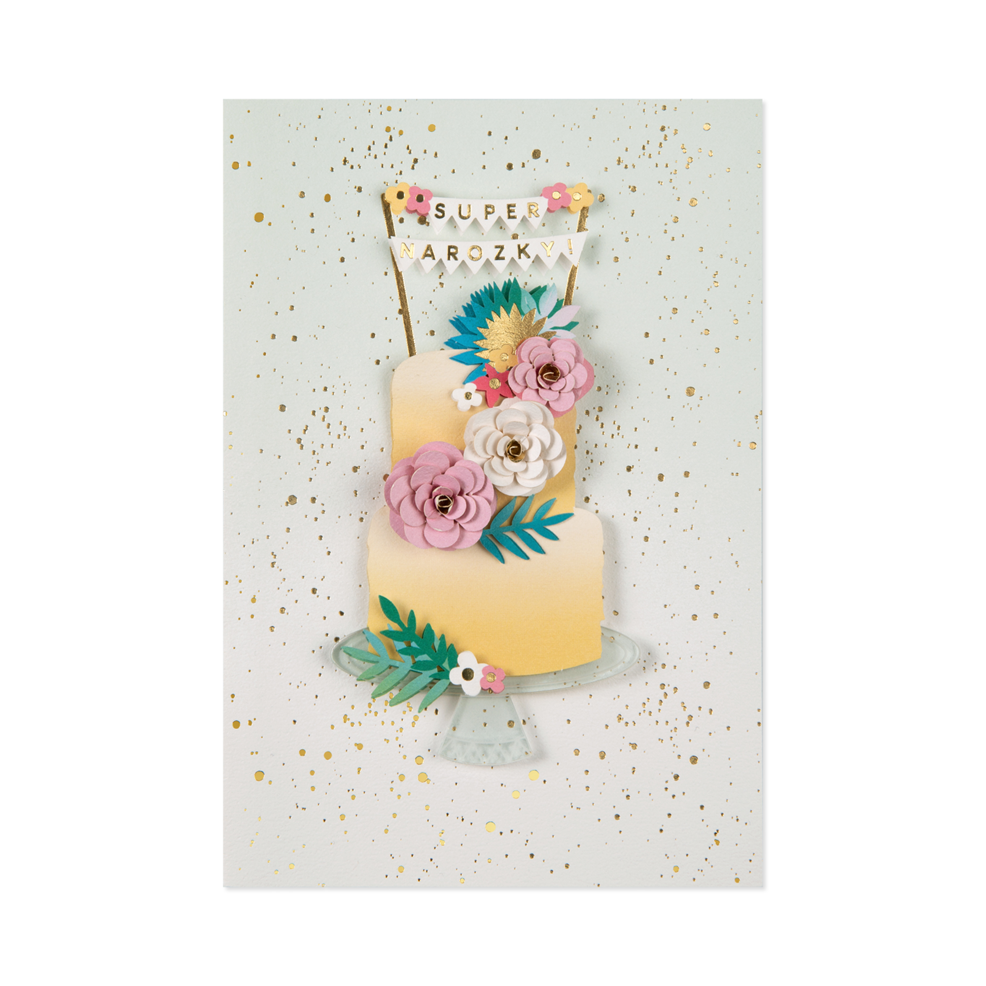 Luxusní narozeninové přání - Dort Albi