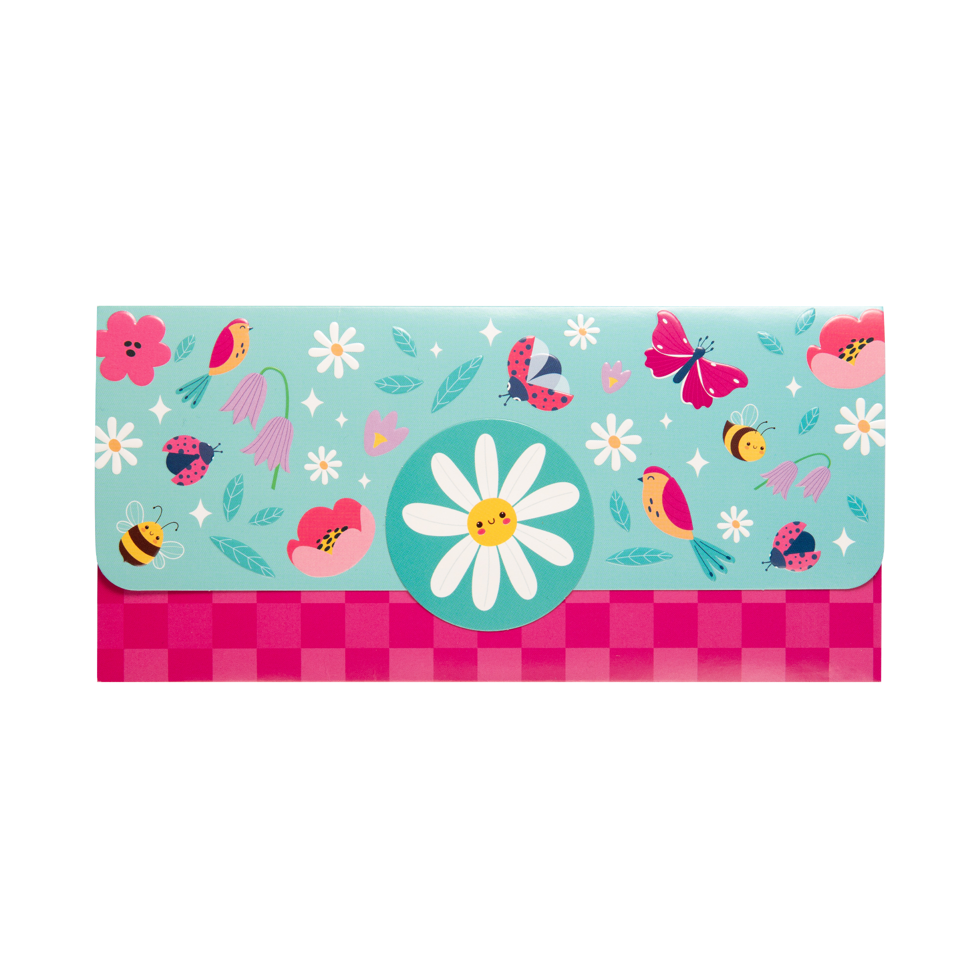 Magnetická obálka na peníze - Květiny a zvířátka Albi