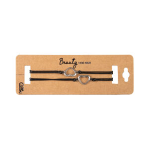 Náramky - Dvě stříbrná srdce Albi