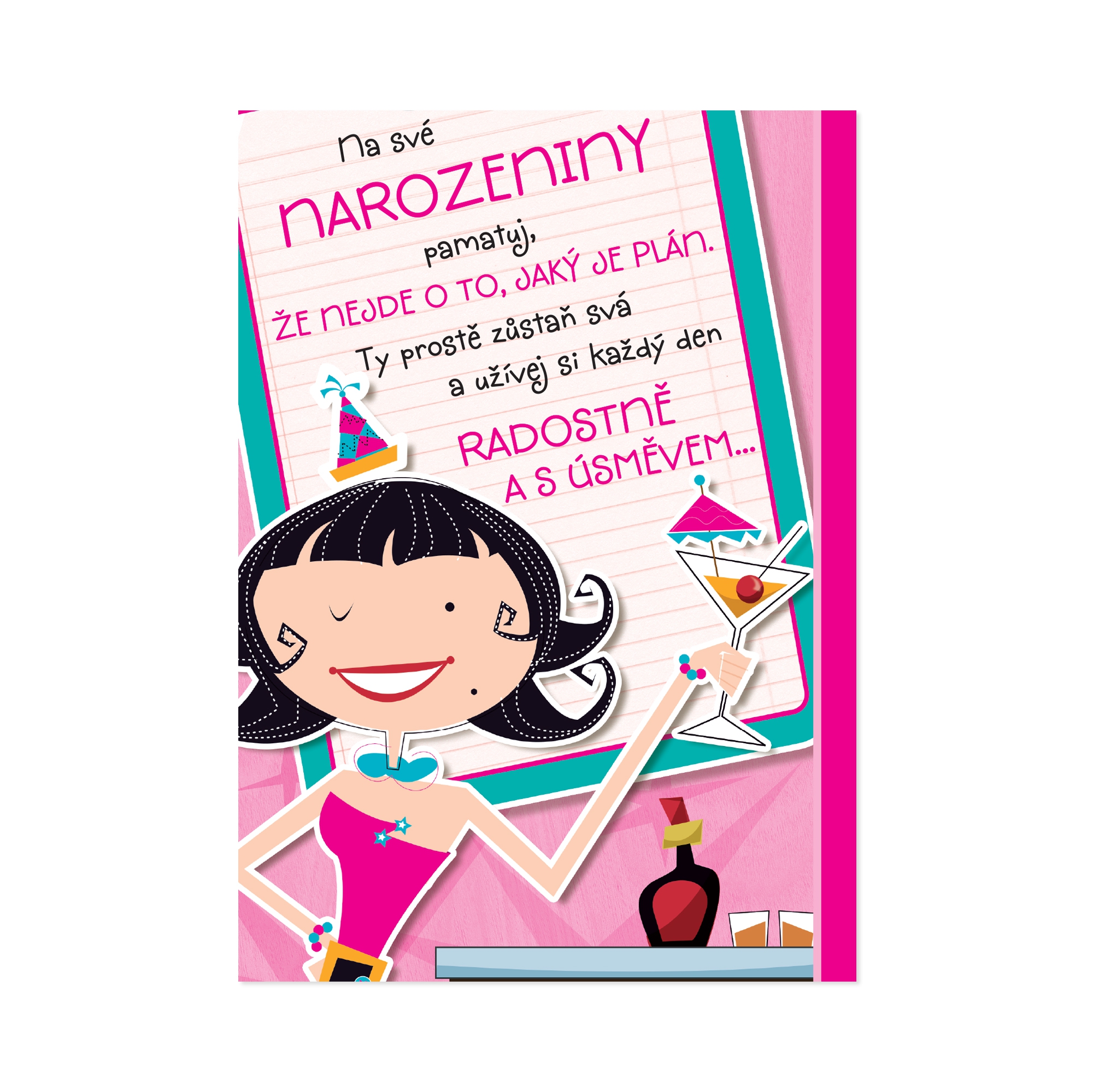 Narozeninové hrací přání - Optimista Albi