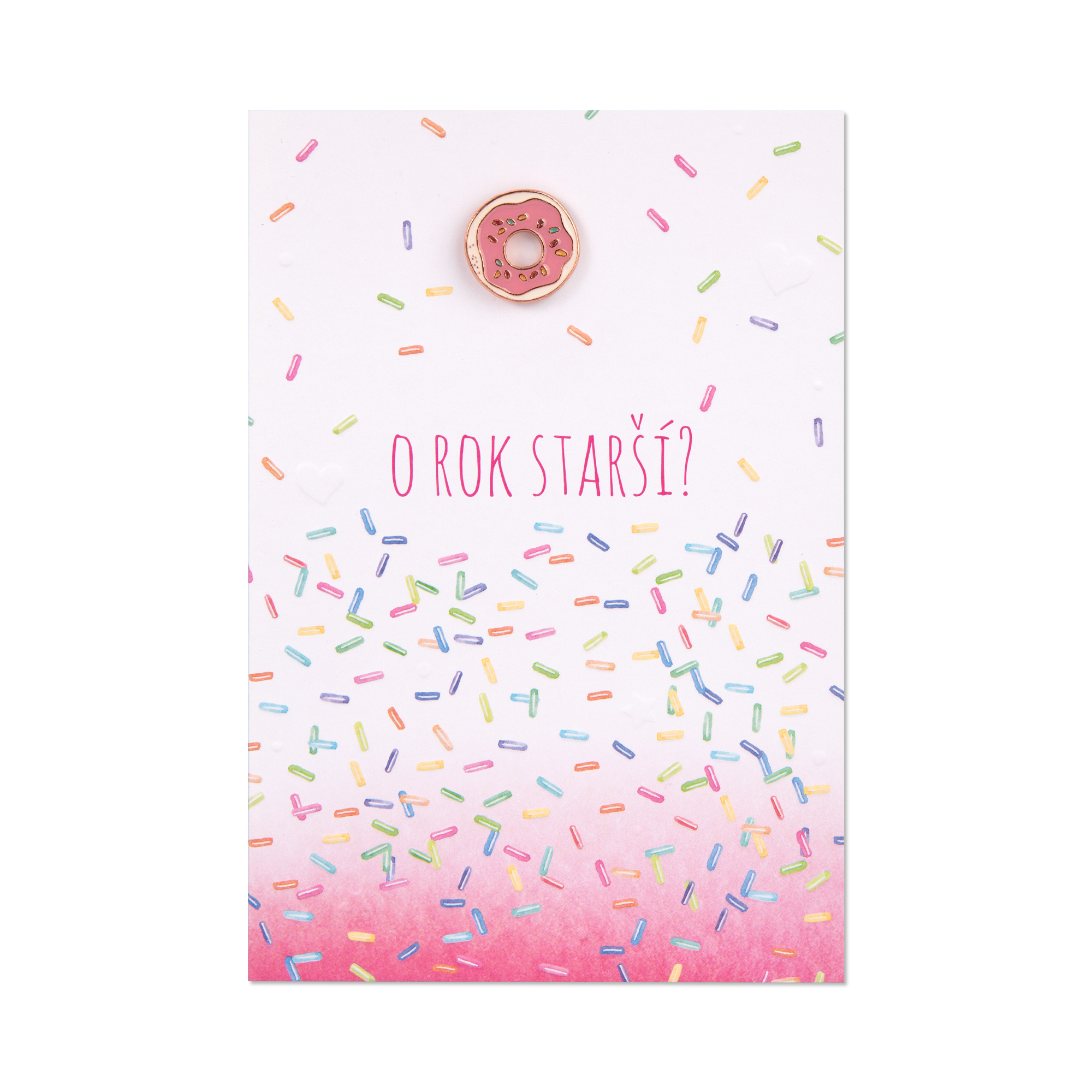 Narozeninové přání s broží - Donut Albi