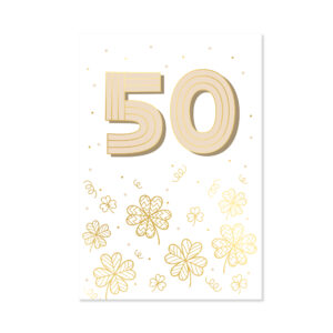 Přání k narozeninám - Zlatá ražba 50 let Albi