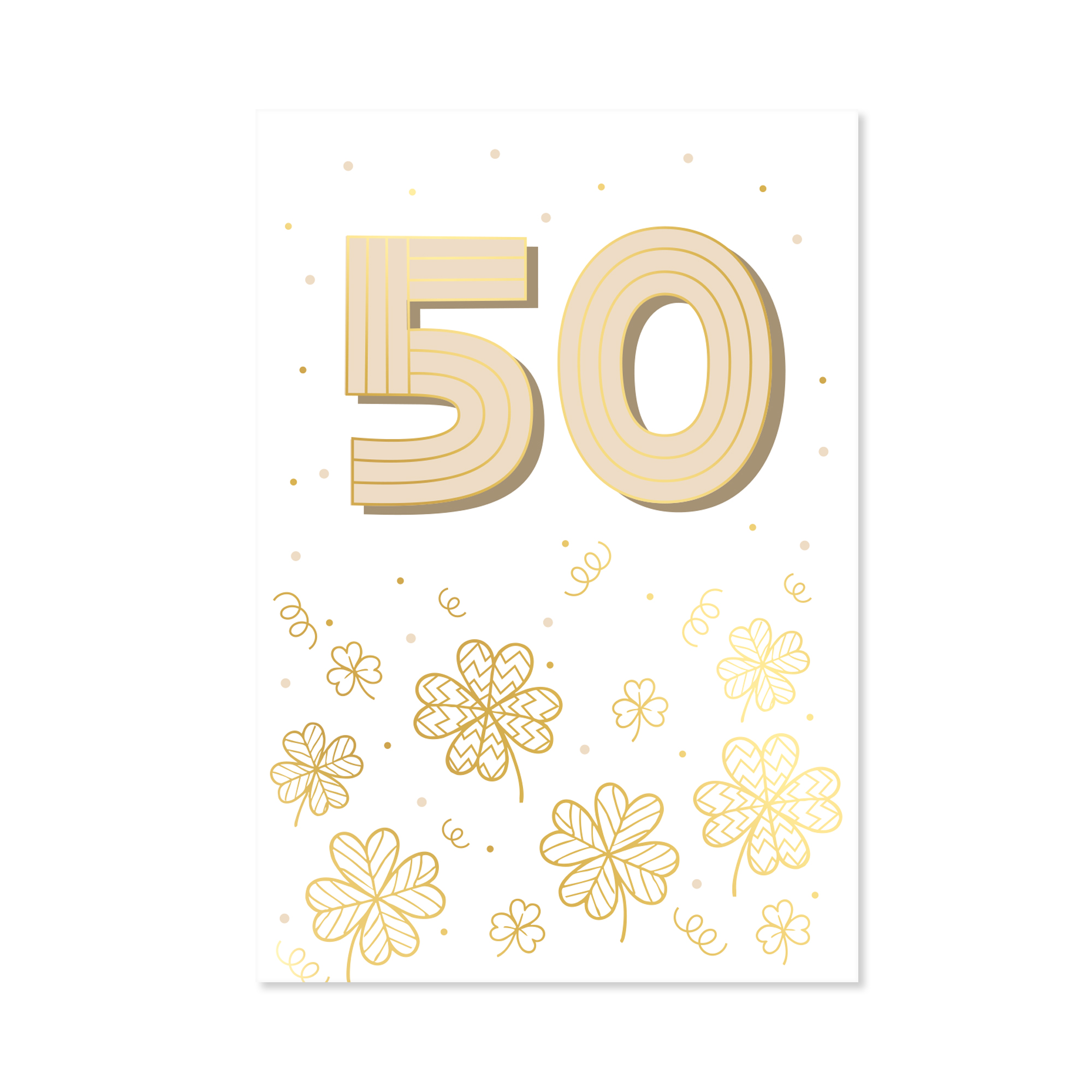 Přání k narozeninám - Zlatá ražba 50 let Albi