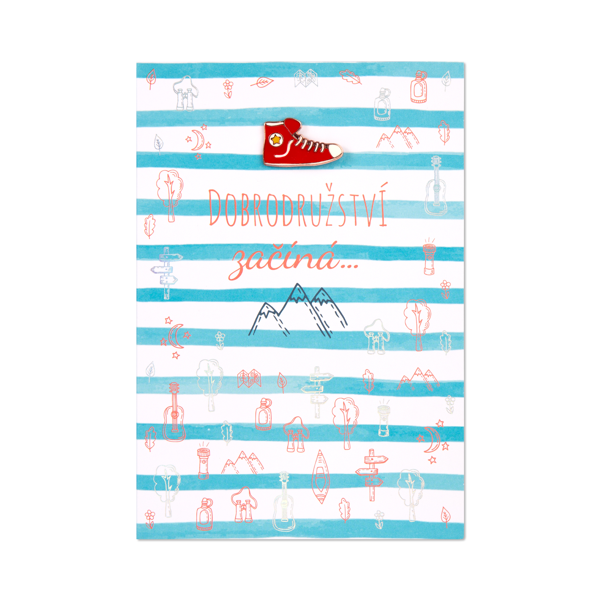 Přání s broží - Teniska Albi