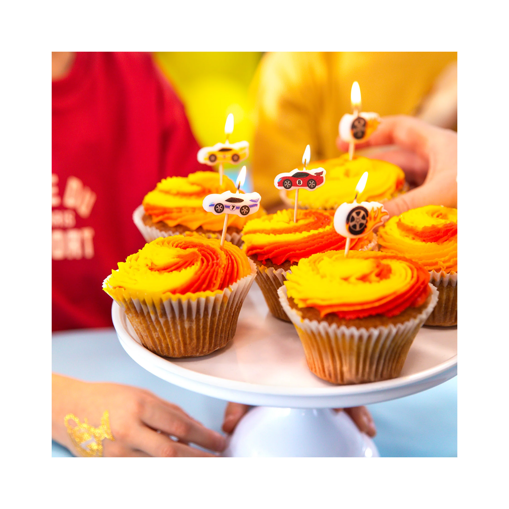 Svíčky dortové Závodní auta 5 ks Albi - Obrázek 2