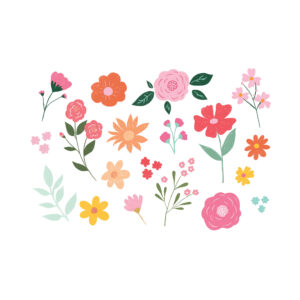 Tetování Květiny barevné 19 ks Albi