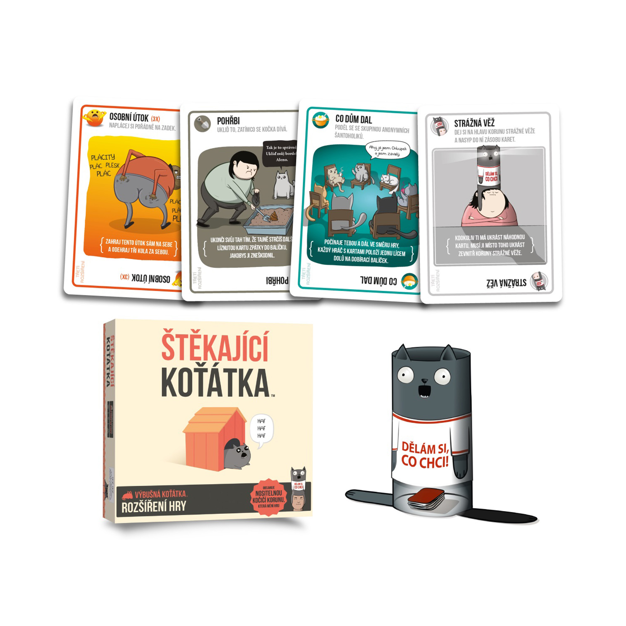 Výbušná koťátka - Štěkající koťátka (3. rozšíření) Asmodee Blackfire - Obrázek 2